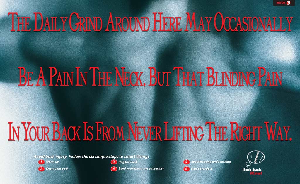 Xerox Back Safety Poster 1