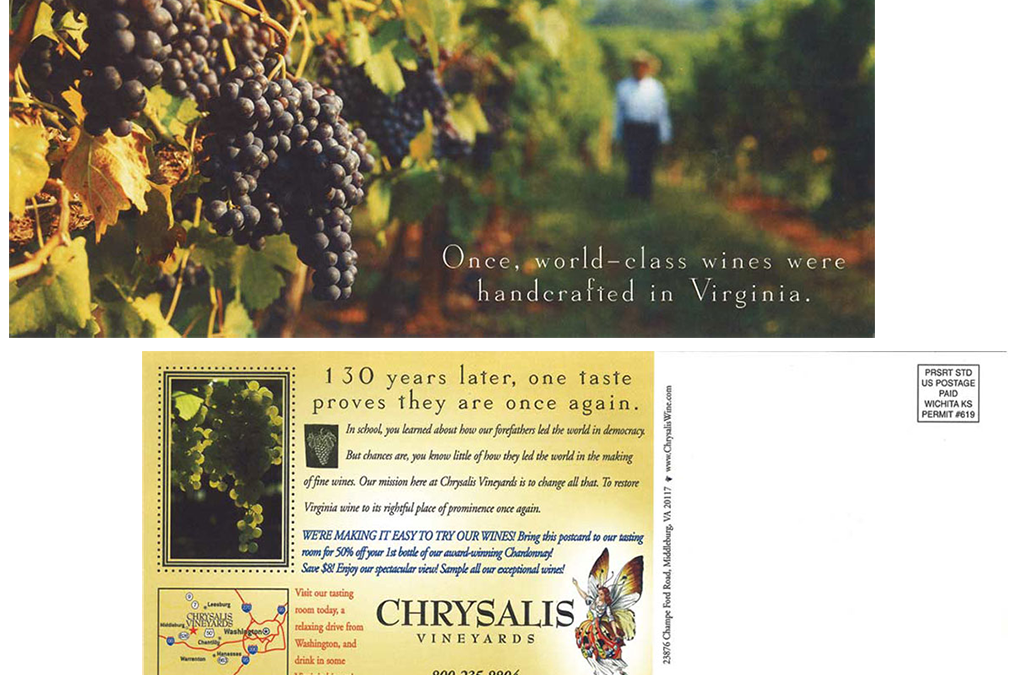 Chrysalis Vineyards Direct Mail 1