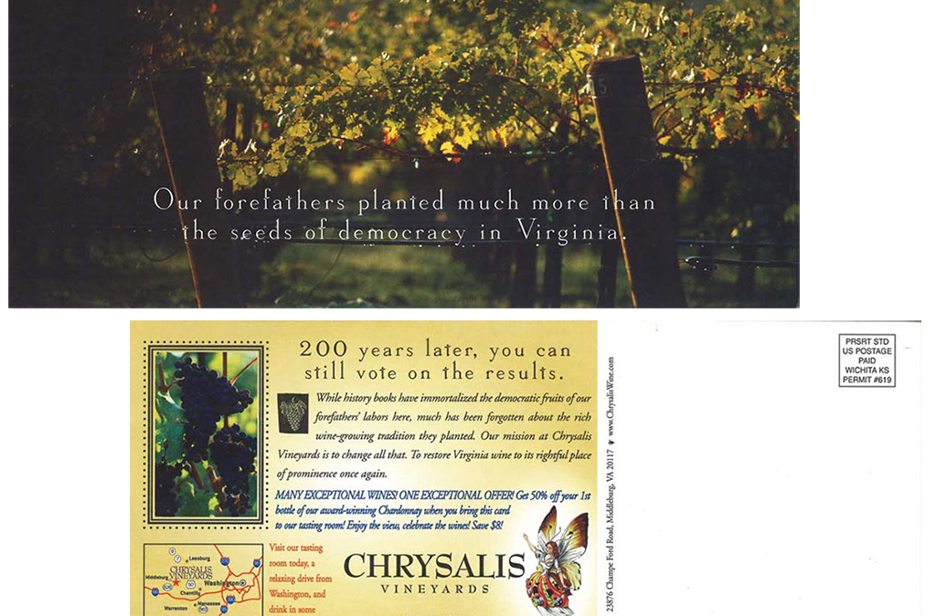 Chrysalis Vineyards Direct Mail 3