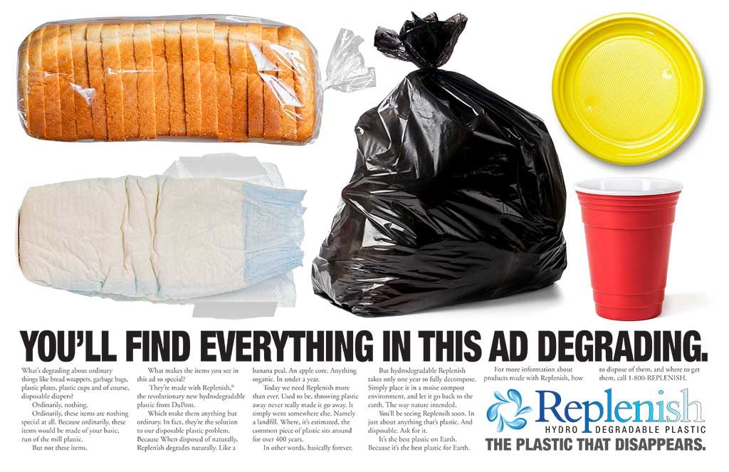 DuPont REPLENISH Plastic Print Ad