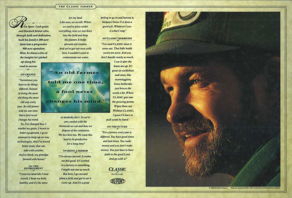 DuPont CLASSIC Herbicide Print Ad 1