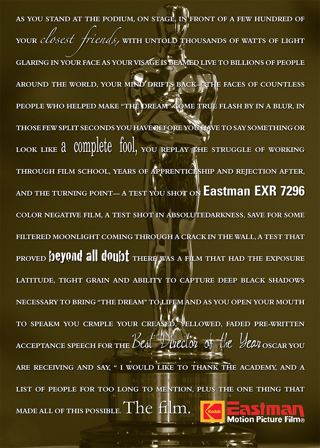 Eastman Motion Picture Film Oscar Ad 3