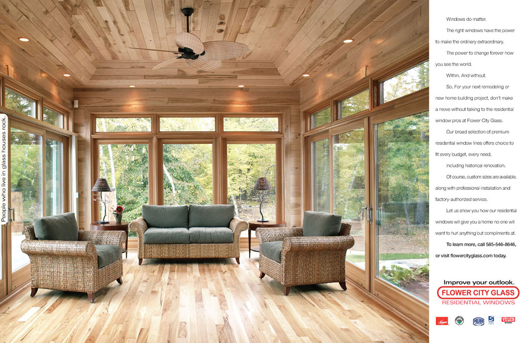 Flower City Glass Print Ad