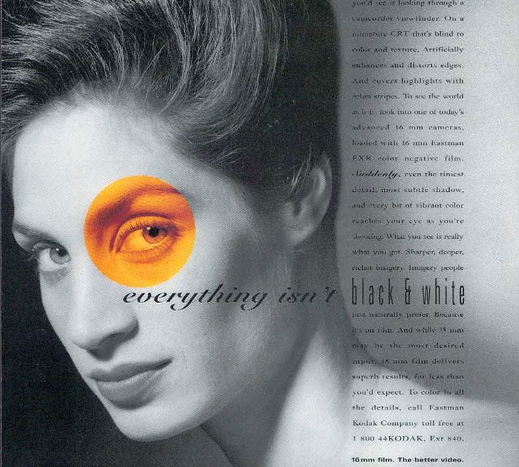 Eastman EXR 16mm Launch Ad 1