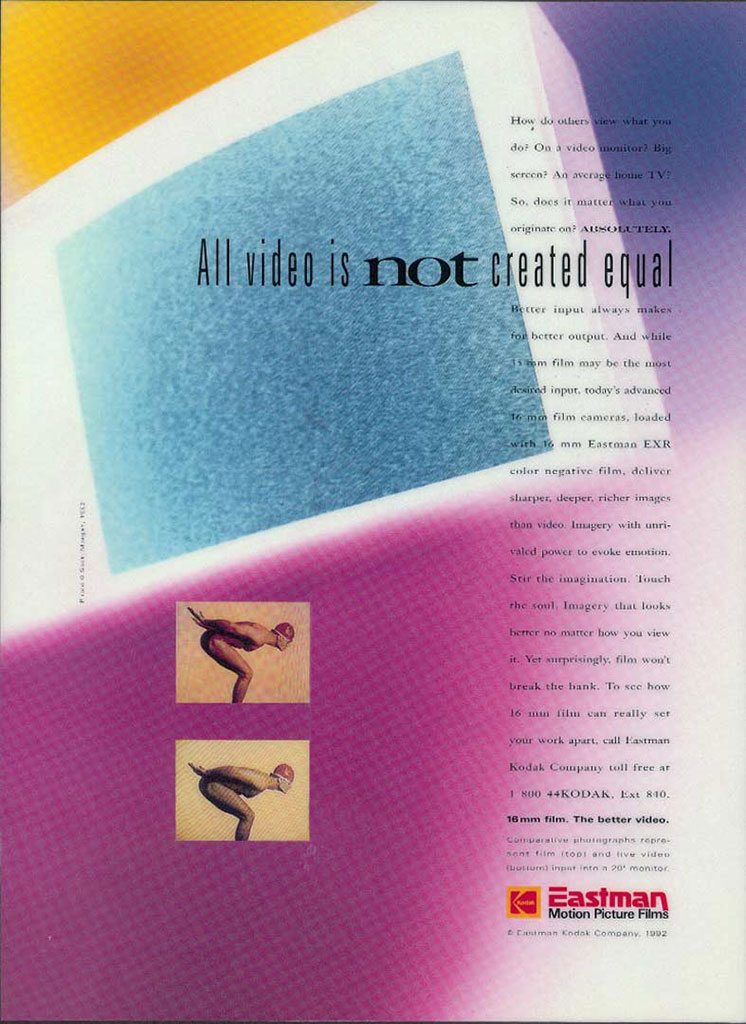 Eastmman EXR 16mm Launch Ad 2