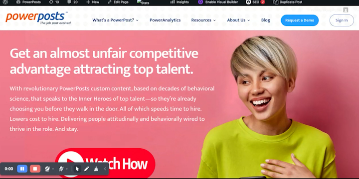 PowerPosts Launch Website