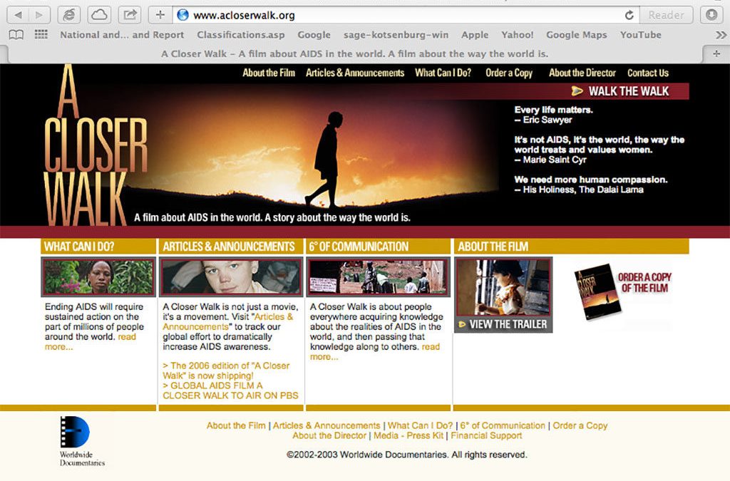 A Closer Walk Website