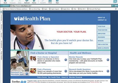 ViaHealth Plan Website Redesign