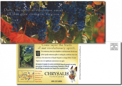 Chrysalis Vineyards Direct Mail 2